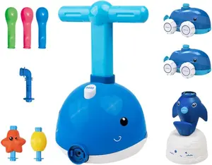 3-6 years old Children's Powered Car Balloon Dolphin Launcher, Educational Science Children's Toy Launcher, Balloon Dolphin Launcher Set Toy