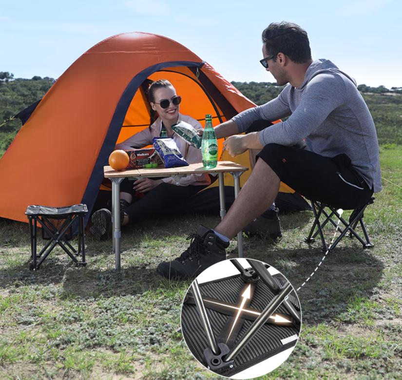 KingCamp Camping Stool – Small Portable Folding Stool, Mini Lightweight Backpacking Lounging Chair for Outdoor Camping, Hiking, Fishing, Travel, and Picnics