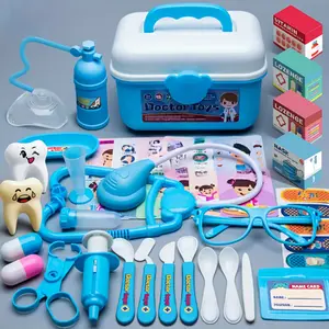 41 Piece Doctor Game House Toys Set, Dentist Play Set, Pretend Play Set, Simulation Nurse Stethoscope Toothbrush Dental Playhouse Toy, Kids Medical Kit, Boys and Girls