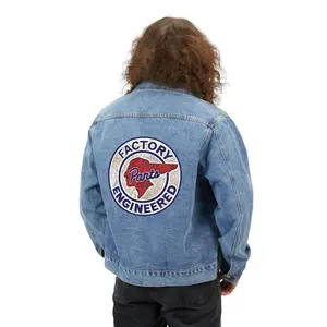 Pontiac Factory Engineered Parts logo Denim Jacket | Vintage Petrol Patch