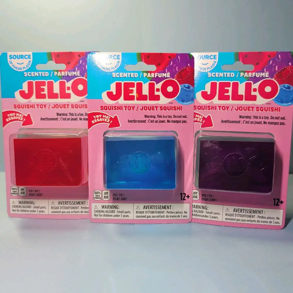 INCREDIBLE PLAY--JELL-O SCENTED SQUISHI TOY!!!  ( SMELL SO GOOD ) VARIOUS COLORS, FOR AGES 12+