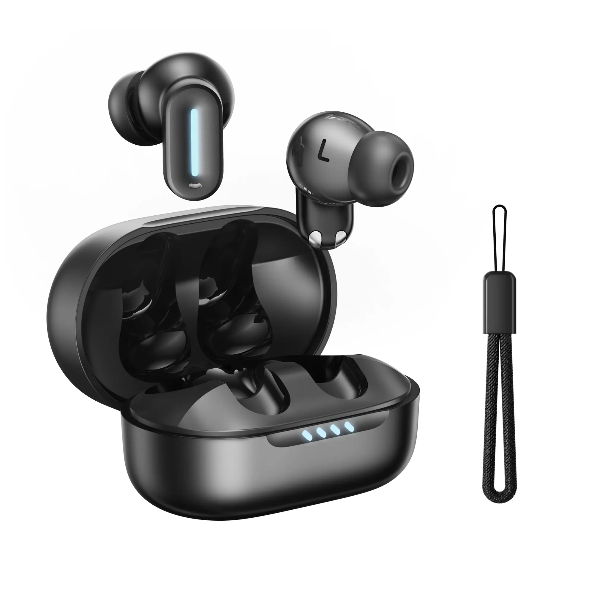 MINISO MS132 True Wireless Earbuds Noise Cancelling Earbuds with  Bass Sound, Bluetooth 6.0 Earphones, In Ear Earbuds, Clear Calls, IP54 Dust & Water resistant, Gaming Bluetooth Headphones，Mini Invisible In Ear Earbuds