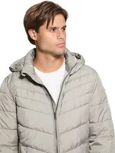 GUESS Male Eco Hooded Puffer Jacket