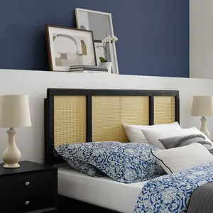 Modway Delmare Cane King Headboard in Black