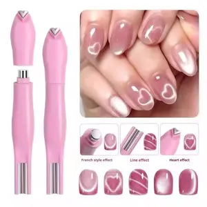 Snake Shape Heart Nail Cat Eye Magnet