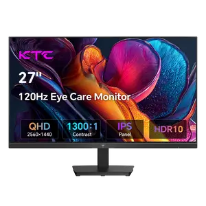 KTC 27 Inch 2K QHD 100Hz IPS Panel Computer Monitor, Overclocked to 120Hz PC Monitor, 2K 2560*1440P PC Gaming Monitor for Home Office, Adaptive-Sync Support, HDR10, Tilt Adjustable, H27D9