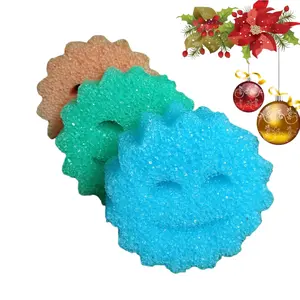 3 Pack Scratch-Free Multipurpose Dish Sponges for Kitchen, Bathroom & Household Cleaning