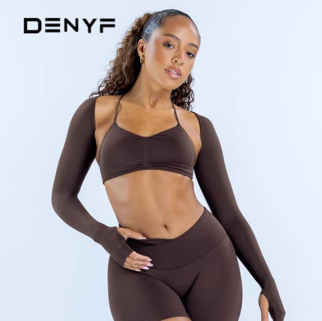 Seamless 3 Piece Activewear Set for Women, Cross Back Bra + Long Sleeve Layer + High Waist Leggings for Gym Yoga