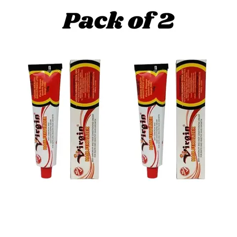 New Pack Of 2 Virgin hair Fertilizer Creme For Rapid Hair Growth 125g