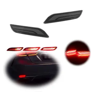 2pcs For 2018 2019 2020 2021 2022 Toyota Camry Sequential Reflector LED Brake Signal Lamps Lights Fog Lamp, Replace OEM TO1185110 TO1185110 81910-06070 81920-06060 8191006070 8192006060 17-5771-00-1 17-5772-00-1