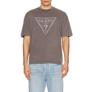 Guess Originals Vintage Triangle Tee in Dark Grey Unisex