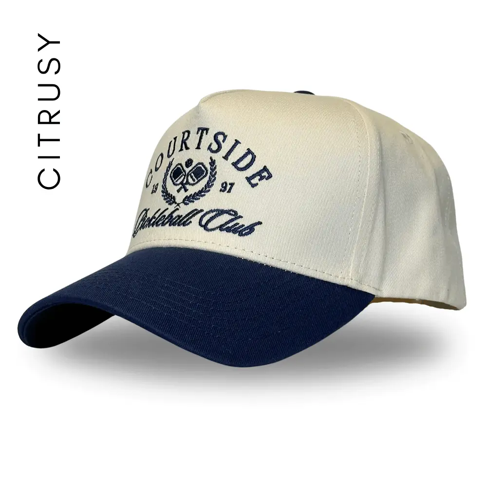 PICKLEBALL CLUB TRUCKER HAT - CREAM/NAVY PICKLEBALL CLUB TRUCKER HAT - CREAM/NAVY