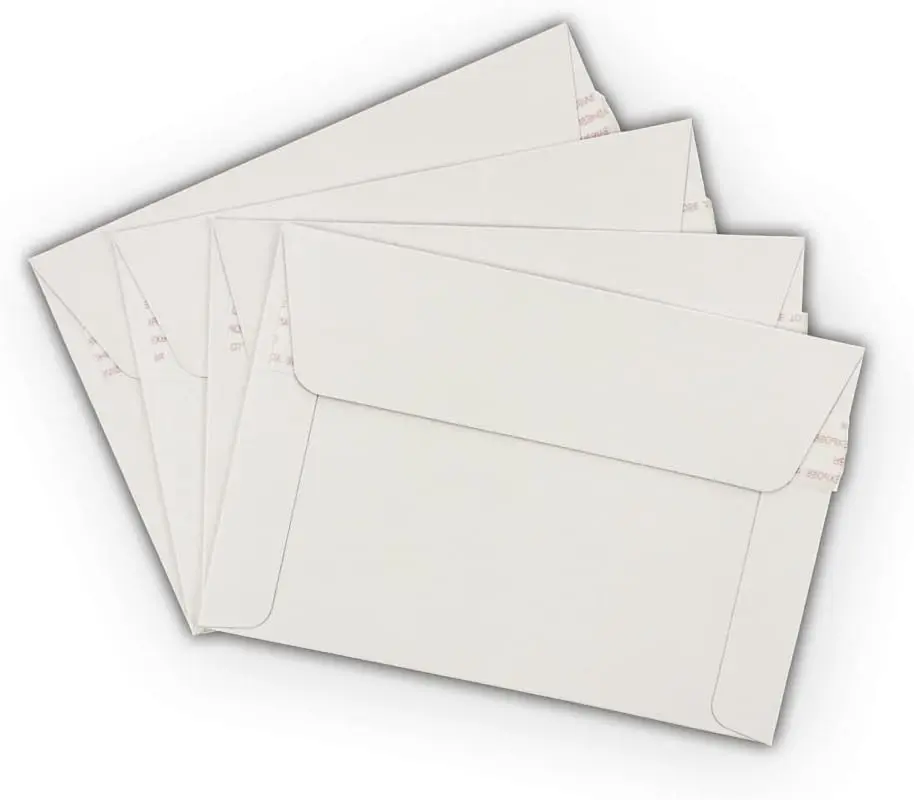 50 EcoSwift 6.5 x 4.5 Rigid Photo Mailers Stay Flats White Cardboard Self Seal Envelopes