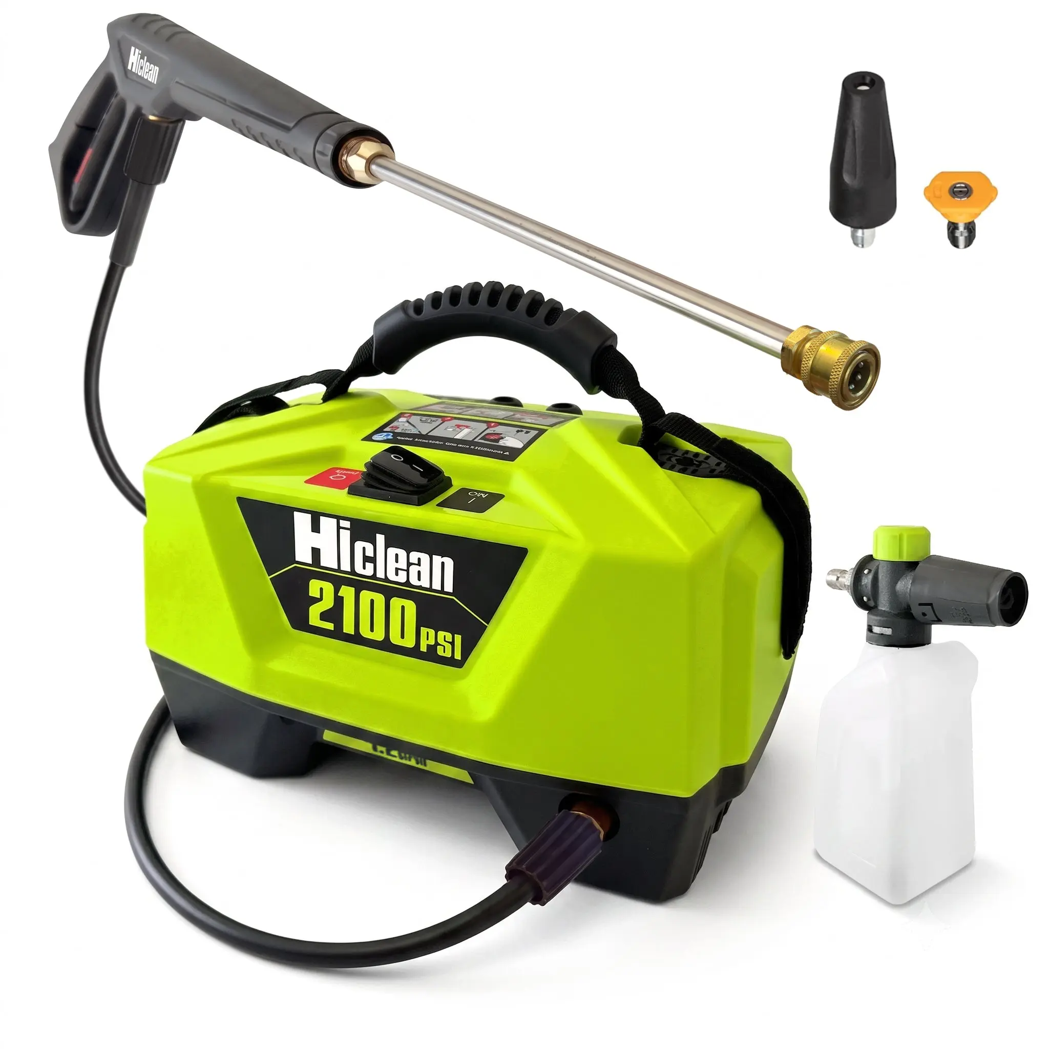2100 PSI Premium Electric Pressure Washer, Compact Small Power Washer for Cars, Driveways, and Patios 2100 PSI Premium Electric Pressure Washer, Compact Small Power Washer for Cars, Driveways, and Patios