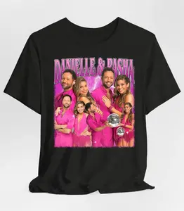 Danielle & Pasha Couple Shirt Highlighting DWTS Inspired Bootleg Cotton Design