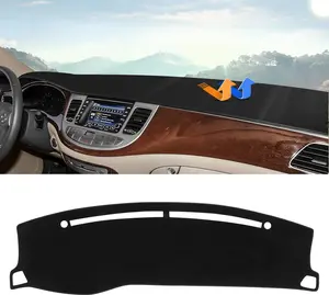KUST Dashboard Cover Mat for 2008-2012 2013 2014 Hyundai Genesis Sedan 4 Door Accessories Dash Cover Upgrade Velvet Dash Mat Sunshade Glare UV Rays Protector