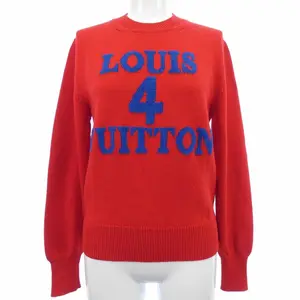 Pre-owned Louis Vuitton Cashmere Small Leather Goods LOUIS 4 VUITTON Blend Knit Pullover
