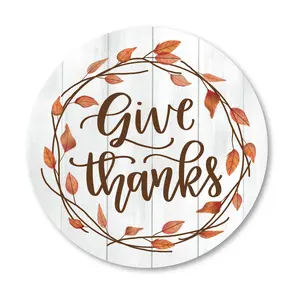 Courtside Market Give thanks 12" x 12" Circular Board