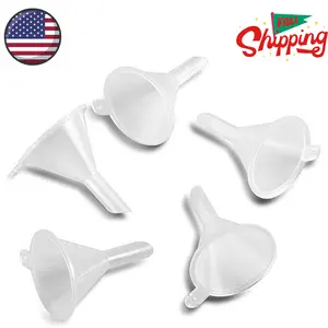 Mini Funnel 5-Pack for Lab Bottles (Clear)