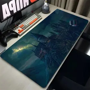 Gaming Mouse Pad Anime Castle Potters 900x400 Non-Slip Rubber Extended Desk Mat Laptop Harries Gamer Cabinet HD Keyboard Rug XXL For office gaming desk decoration accessories -for friends or as birthday presents classmates gifts
