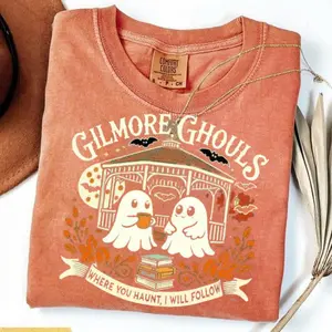 Comfort Colors Gilmore Ghouls Shirt, Halloween Fall Vibes T-shirt, Autumn Festival Shirt, Spooky Gilmore Girls Fan Sweater, Halloween Gift