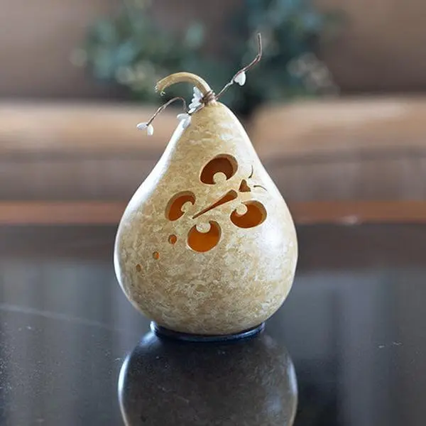 Hand-Crafted All Season Gourd - Butterfly Silhouette - Miniature