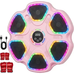 Boxing Machine for Adults & , Interactive  Punching Machine with 2 Gloves, Large Size Wall Mounted  Boxing Target with 11 Modes & 9 Speeds for , Office and Gym