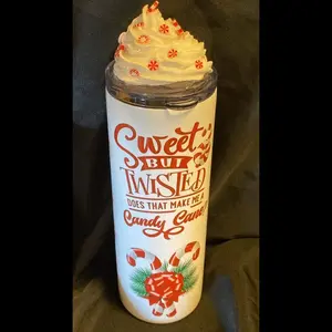 Candy Cane- 20 oz Stainless Steel Tumbler