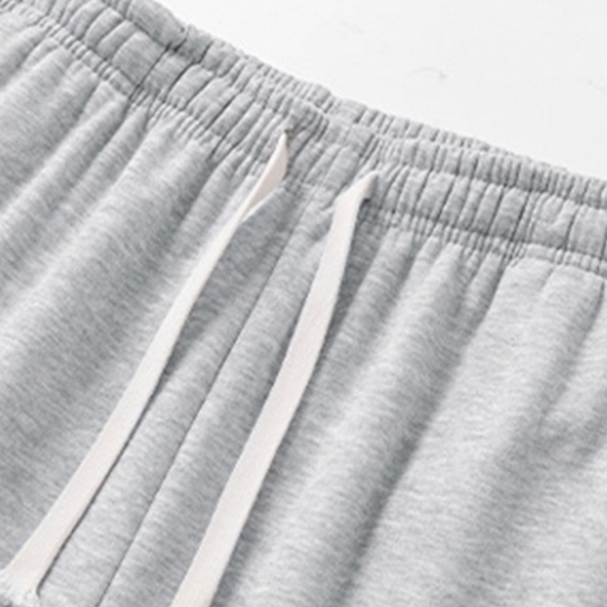 Men's 2Pcs Cotton Polyester Blend Fashion Apparel, Elastic-Waist Baggy Athletic Shorts, Hangable Loose Drawstring Casual Summer Workout Bottoms,clothes for back to school,first day of school outfits