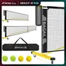 【BackToSchool】BAGAIL Portable Pickleball Net Set with Wheels, 22 FT Regulation Size & 11 FT Half Court Size 2-in-1 Pickle Ball Net with Ball Collector, Carry Bag, 4 Pickle Balls, Easy Setup for Outdoor Indoor Tennis Men Game Racket Protector outdoorfu