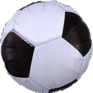 18" Metallic Soccer Ball Mylar Balloon