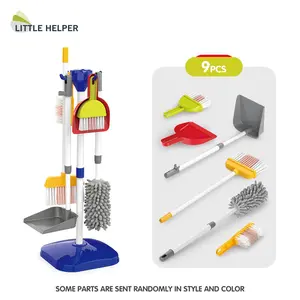 Interactive Parent-Child Cleaning Toy Set, Cleaning Playset, Realistic Vacuum Cleaner Mop, Pretend Play Cleaning Tools for Ages 3+, Requires 3x 1.5v Aa Batteries