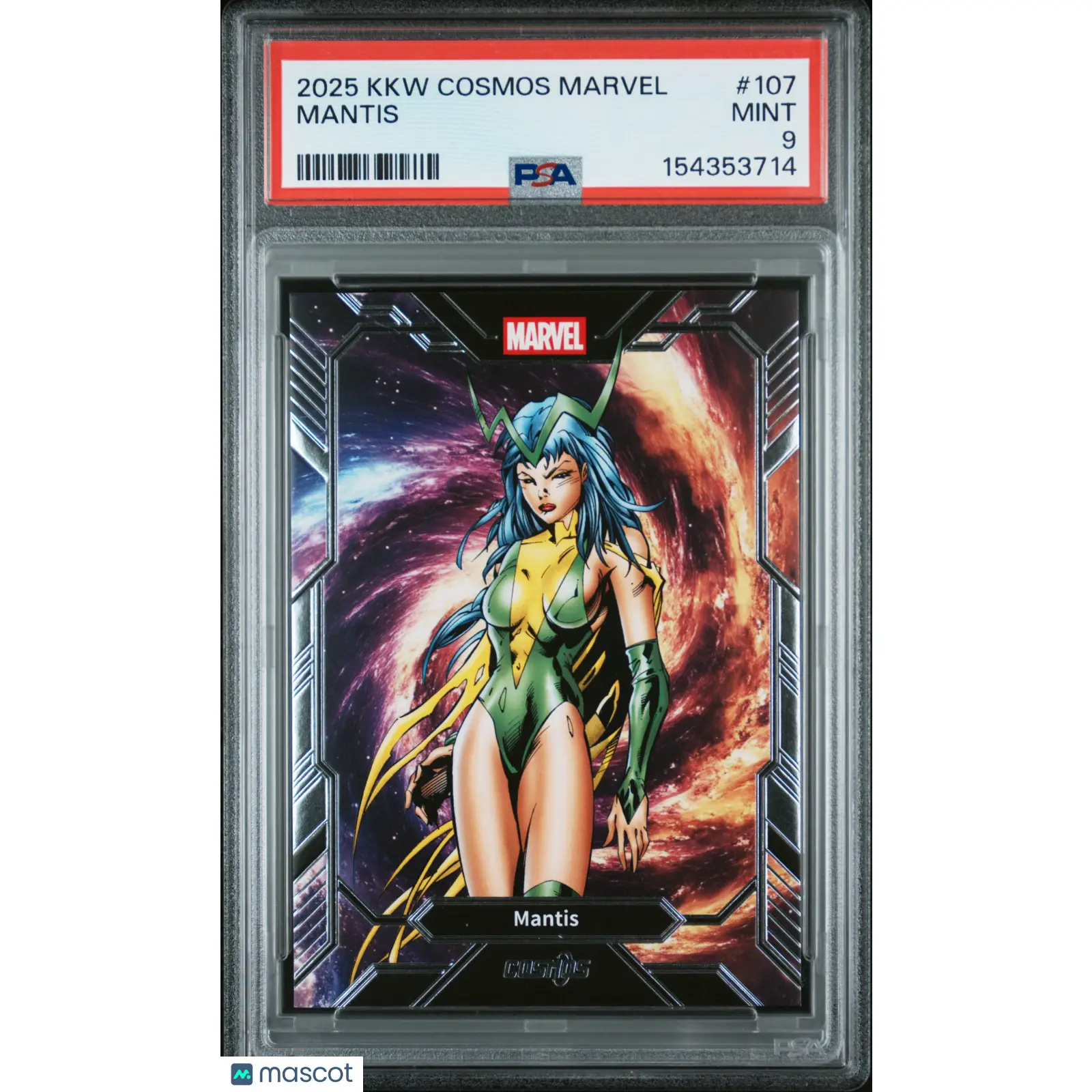 2025 Kakawow Cosmos Marvel Mantis #107 PSA 9