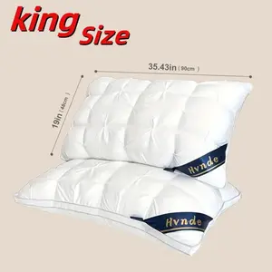 Pillows Queen Size / King Size, Supportive Bed Pillows with Super Soft Down Alternative Fill,  Luxury Fluffy Hotel Quality for Side, Back, and Stomach Sleepers