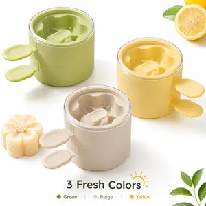 Flower Popsicle Mold, DIY Frozen Dessert Maker with Dust Cover, Reusable Ice Cream Mold for Summer Drinks, Yogurt, Fruit Juice and Smoo[SummerVibes]