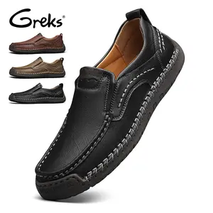 Men's Slip-On Loafers Lightweight Flexible Hand-Stitched Multi-Color Versatile