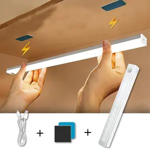 Under Cabinet Lights,Motion Sensor Night Light Indoor, USB Rechargeable Light,Magnetic Installation Dimmable Lights for Kitchen,Wardrobe,Pantry, Closet,Bathroom,Stairs,Sink Cabinet,Garage