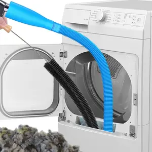 LMMAKE Dryer Vent Cleaner Kit with Universal Connector Flexible Lint Brush & Vacuum Hose Attachment for Most Dryers Efficient Lint Removal Tools