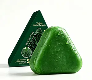 Herbal DHT Blocker Shampoo Bar 120g premium natural extracts like Ginseng, Polygonum lorum, Ginger, Rosemary, and CocoMultifnut Oil.  – Strengthens Roots Reduces hair loss Haircare