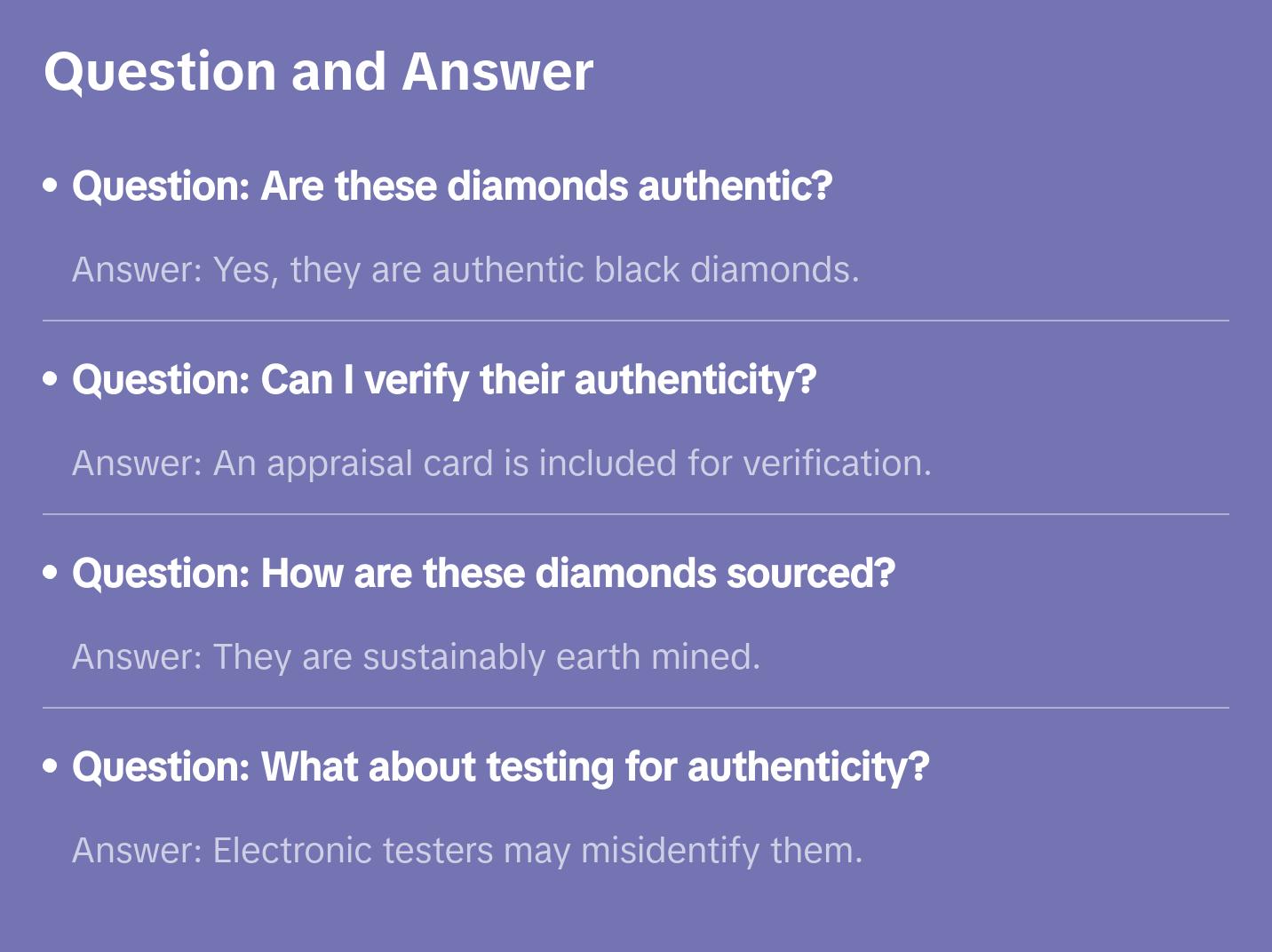 2.62 Carat Authentic Black Diamond Earrings