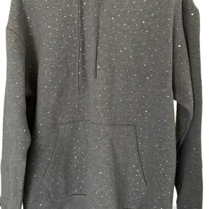 Hoodie Full Cristal 100% Cotton with Embedded Stones for Enhanced Durability and Comfort