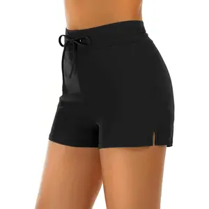 Women's Swim Shorts High Waisted Bathing Suit Bottoms Swimsuit Tankini Boy Shorts with Liner