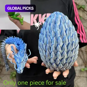 2pcs 3D Printed Dragon Egg Set, Home Decor Desktop Ornament, Halloween Christmas Gift, Birthday Present, Unique 3D Print Statue Figurine, Collectible Room Decor #GLOBAL PICKS