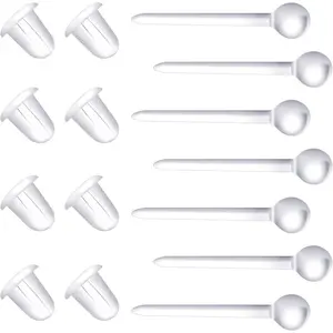 Plastic Earrings,Clear Earrings for Work and Earring Backs 200Pcs  Comfortable Earrings for Men&Women Silicone Earrings Clear Stud Earringsu2026