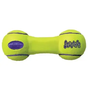 Kong® Airdog® Squeaker Dumbbell Dog Toys Yellow