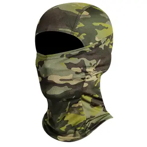 Unisex Youth Camo Tactical Balaclava - UV Protection, Windproof, Quick Dry Face Mask & Neck Gaiter for Motorcycle, Hunting