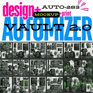 AUTO-283 Automizer 2.0 283 Football Not LIke Us VAULT Mega Mockup Design Print Template Automate