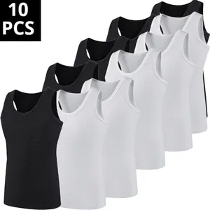 10-Pack Bulk Gym Tanks - Lightweight Breathable Athletic Tank Tops High Stretch True Size, Wholesale Price Stock-Up Essential