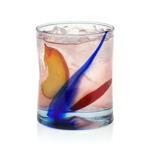 Libbey Blue Ribbon Rock Glasses Set, Artisan-Inspired Four-Dimple Shaped Glass Cups, Dishwasher Safe Whiskey Glasses Set of 8 for  Dinners, Parties