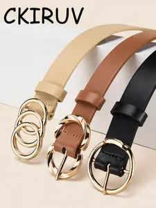 Women's Buckle Belt Set, 3pcs Versatile Waistband for Daily Wear, Enhance Your Elegantly, Perfect for Ladies' Fashion, Trendy Exquisite Belt